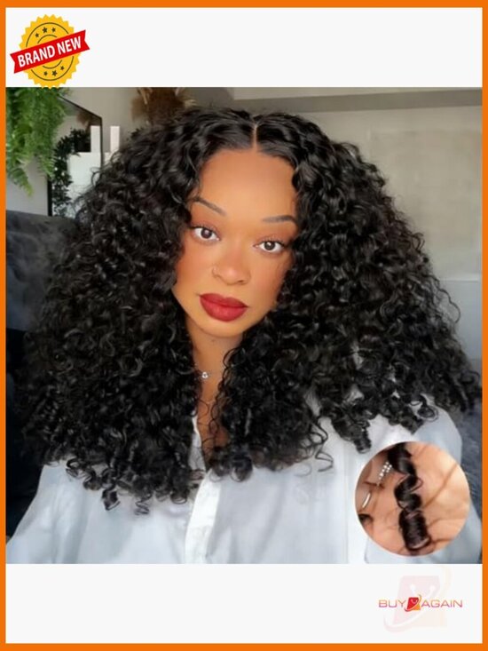 Human Hair Glueless Lace Front Wig 13x6 Drawstring Pre Plucked 180 Density 18